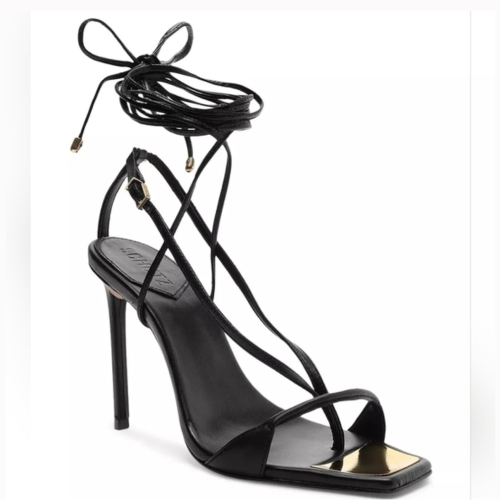 Elegant Black Strappy Heels